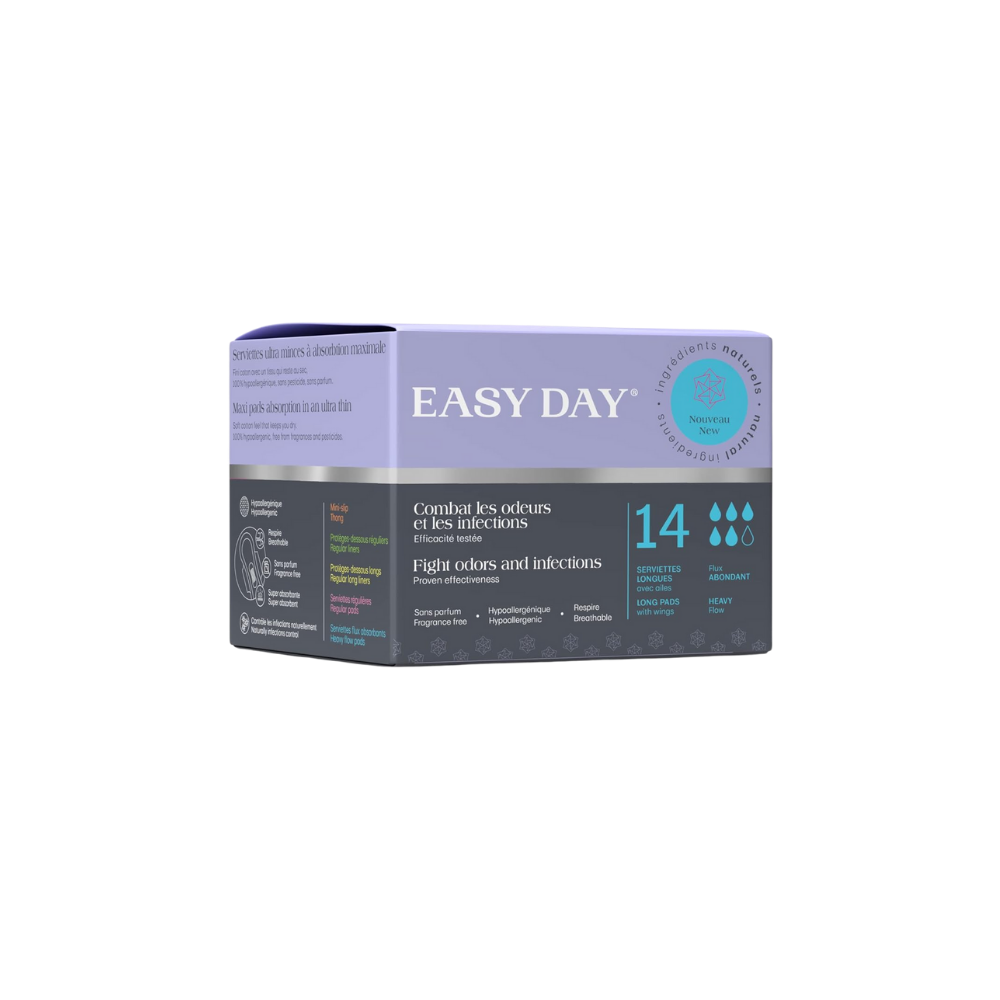 EasyDay Heavy Flow Sanitary Pads with Super Wings