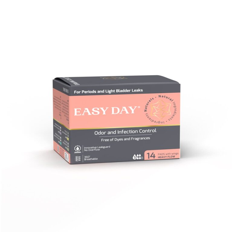 EASYDAY Heavy Flow(2-in-1 Period & Light Bladder Leakage Feminine Pads) with Wings