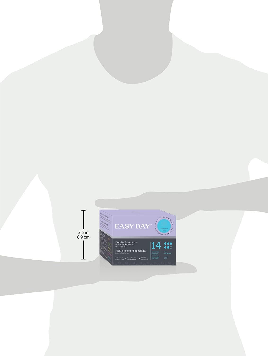 EasyDay Heavy Flow Sanitary Pads with Super Wings