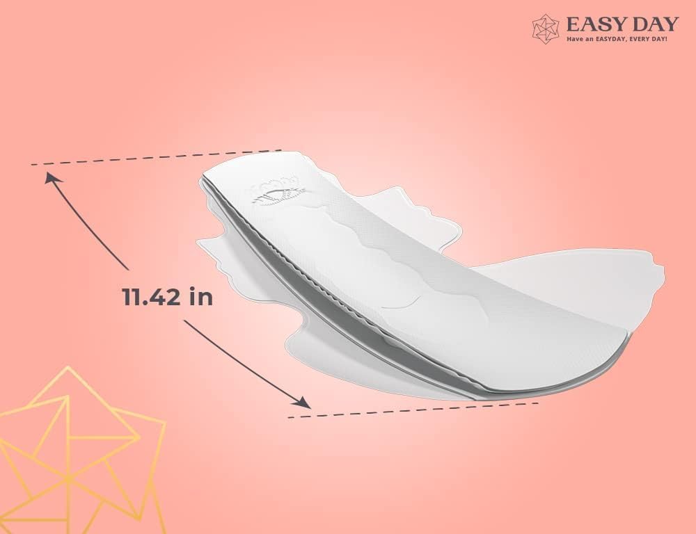 EASYDAY Heavy Flow(2-in-1 Period & Light Bladder Leakage Feminine Pads) with Wings