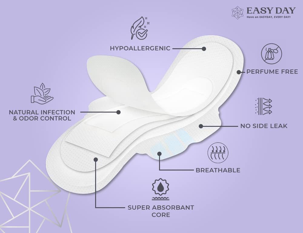 EasyDay Ultra Thin Regular Sanitary Pads with Super Wings
