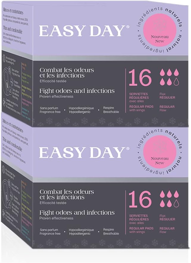 EasyDay Ultra Thin Regular Sanitary Pads with Super Wings