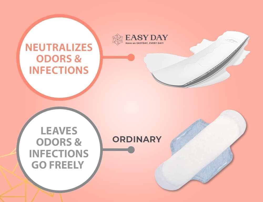 EASYDAY Heavy Flow(2-in-1 Period & Light Bladder Leakage Feminine Pads) with Wings