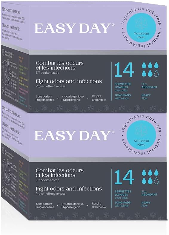 EasyDay Heavy Flow Sanitary Pads with Super Wings